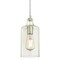 Westinghouse Pendant 60W Mini Carmen, Brushed Nickel Clear, Textured Glass 6329000 - alternate 3